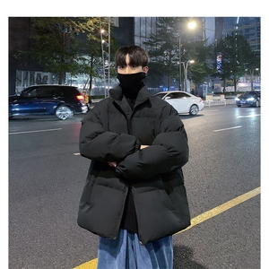 潮流冬季棉衣男宽松潮牌外套面包羽绒棉服拉链立领保暖棉袄图片