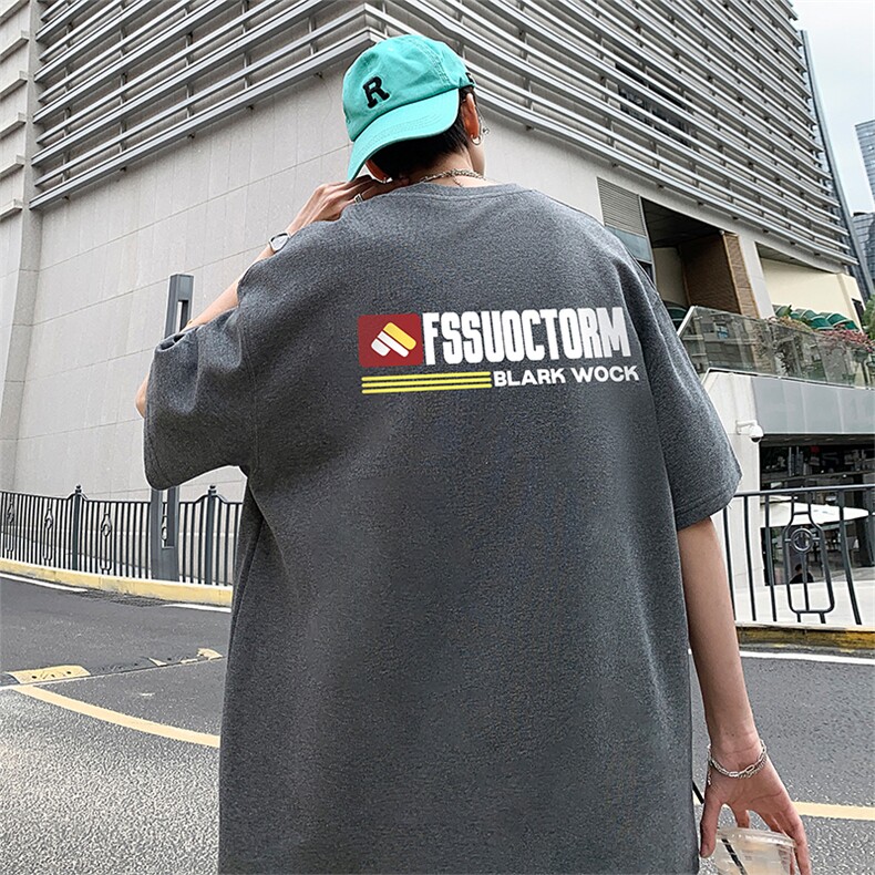 量大优供视频220克美式短袖t恤T3013得物直播有280克品质,男装T恤,电商A486