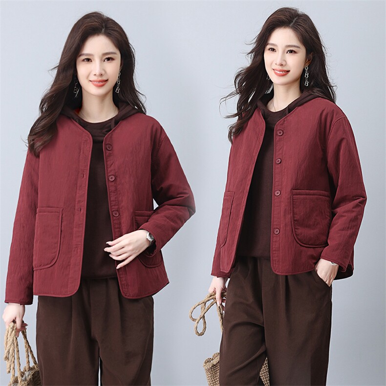 2023新款百搭圆领外套，女装短外套，小林双子