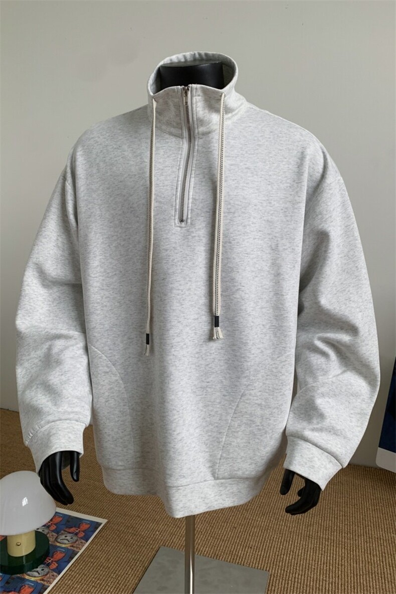 WY5021/P65春装新款高品质不起球个性套头卫衣男潮流宽松上衣外套,男装卫衣,电商A141