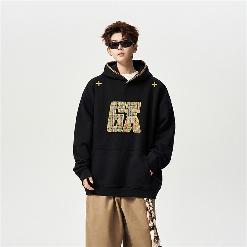 有长图秋冬欧美嘻哈宽松连帽卫衣男潮休闲外套WY00676/P45加绒P50，女装短外套，电商B316