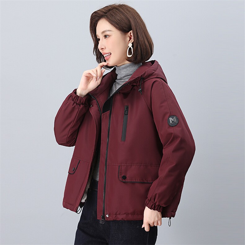 2025年冬季新款派克时尚休闲加绒加厚派克服,女装派克服,依恋蒂丝