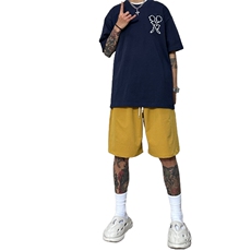 2025夏季新款潮流男士宽松大码五分裤舒服登山布男中裤DK16P30，男装牛仔裤，星座417-3