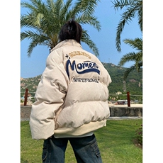 M8055棒球服潮牌潮流休闲宽松bf风百搭外套灯芯绒全刺绣特厚棉衣，男装棉衣，星座308A-1（原309B-1）