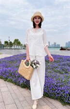 纯苎连衣裙小衫裤子裙子衬衣 时尚风 风淑女风休闲风，女装连衣裙，川哲