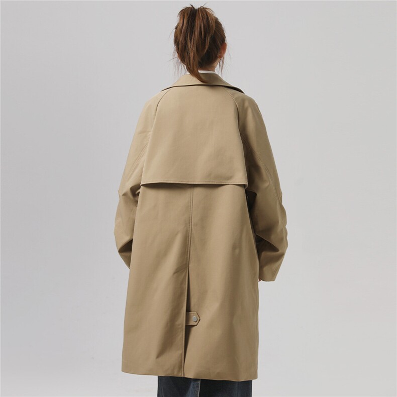 TP48现货2026春季长款风衣金属扣美式港风中性夹克男女外套W331，男装风衣，电商A170