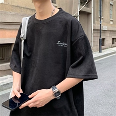 美式重磅短袖t恤男女夏季潮牌复古印花宽松情侣半袖体恤HT16-P28，男装T恤，星座1008-1