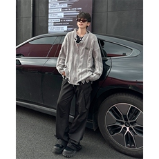 原版高质量破洞开衫毛衣M563/P55，男装针织衫/毛衣，星座506