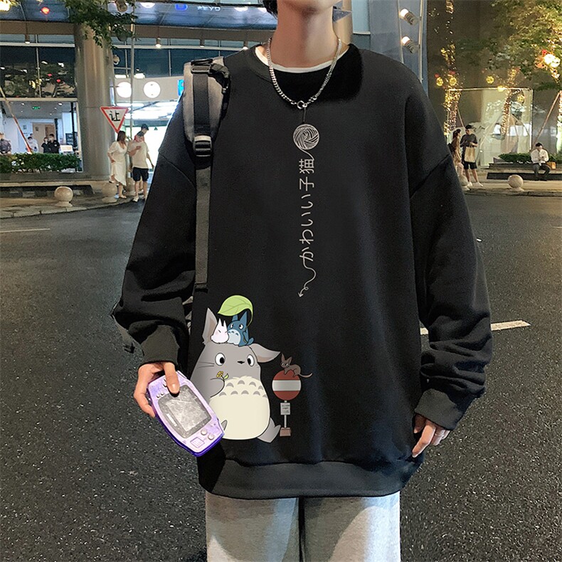 S6152-P28加绒款-P33秋季圆领卫衣男大码韩版宽松长袖外套,男装卫衣,电商A040