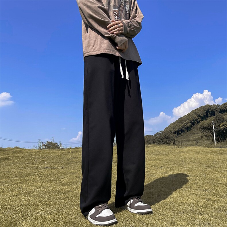 K848-P31日系复古宽松型拖地长裤,男装休闲裤,星座1501-1