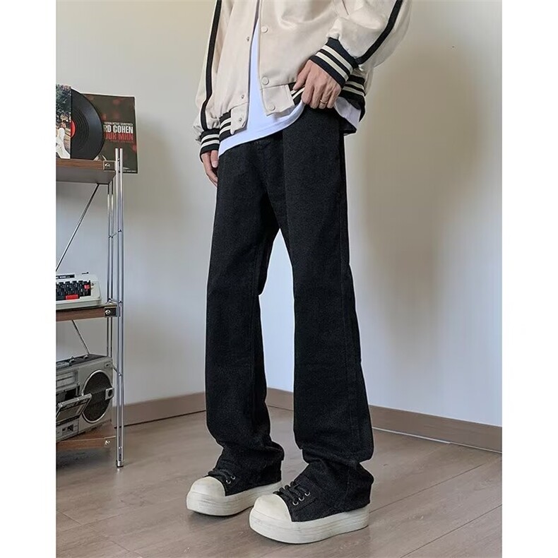 高街牛仔裤男士韩版潮流痞子帅气2024冬季ins新款长裤RK2313-P35,男装牛仔裤,星座412-3