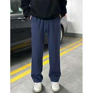 休闲裤男宽松直筒休闲裤男束脚裤子百搭ins港风潮男裤 KV603图片