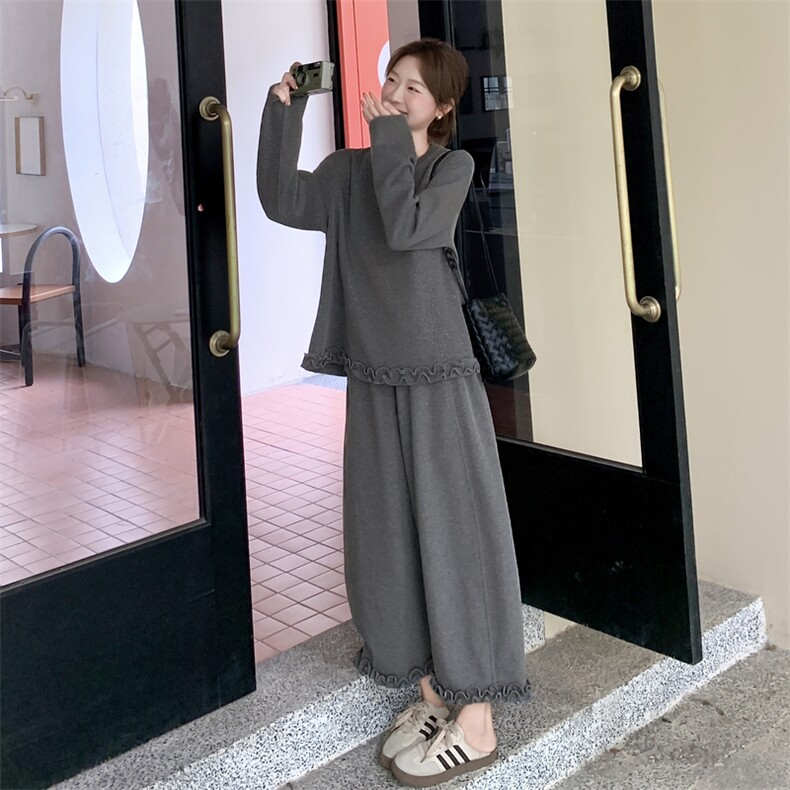 2025秋季撒银花边卫衣套装,女装套装/套裙,浙宝123