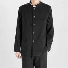 dk制服热血高校立领西装套装中山装学生班服诘襟西服乌野校服，男装西服，星座601-1