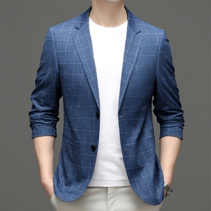 秋季新款西装男西服简约外套西服商务休闲小西装单西图片