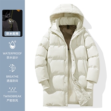冬季中长款潮流连帽棉袄青年男士棉衣加棉加厚棉服A266-MY902-P95，男装棉衣，电商A266