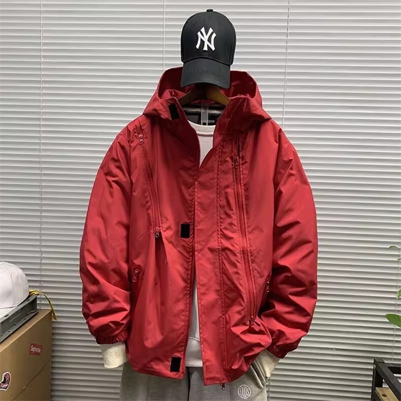 P35冲锋衣CFY001黑色/红色/卡其色/绿色/咖色M-3XL,男装夹克,星座506A