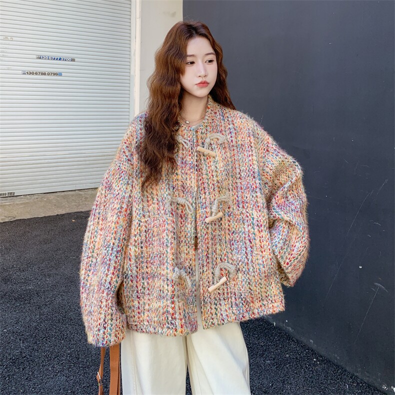 【新品有货】彩色编织小香风外套2C213-903-P165-K238,女装短外套,2C213