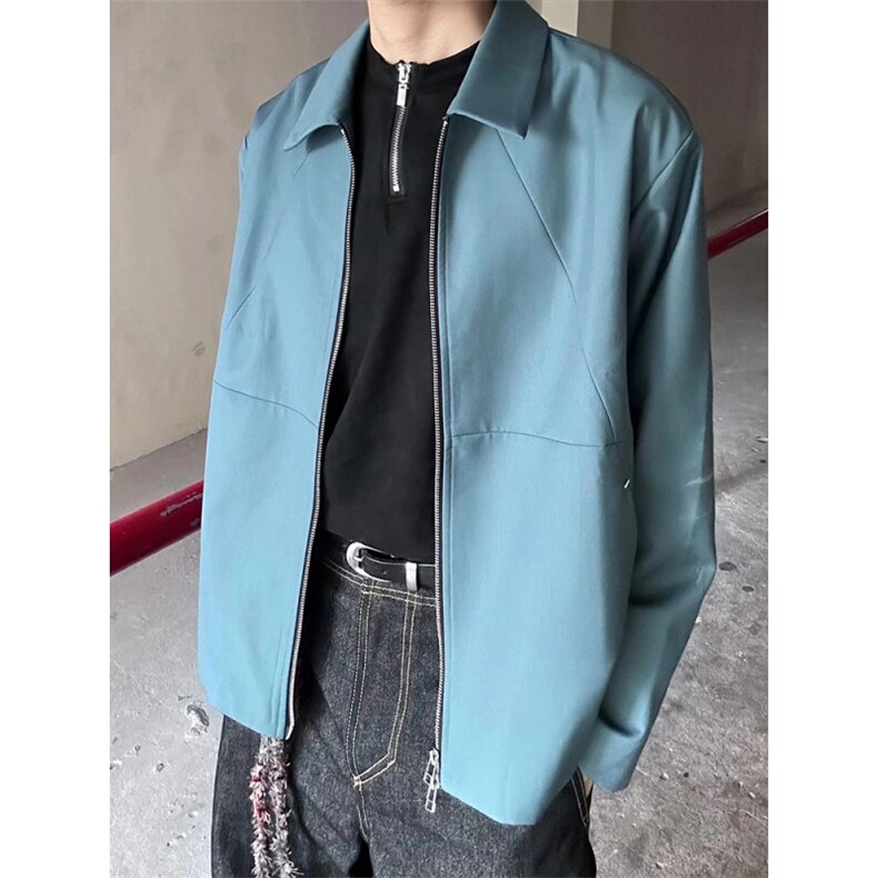 美式复古TR面料解构翻领拉链夹克男休闲痞帅潮牌cleanfit外套春秋,男装夹克,星座1210-1