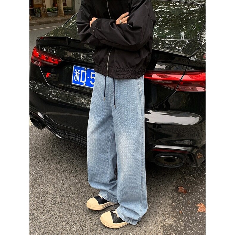 流星纹直筒牛仔裤男款  S6013 P45图片