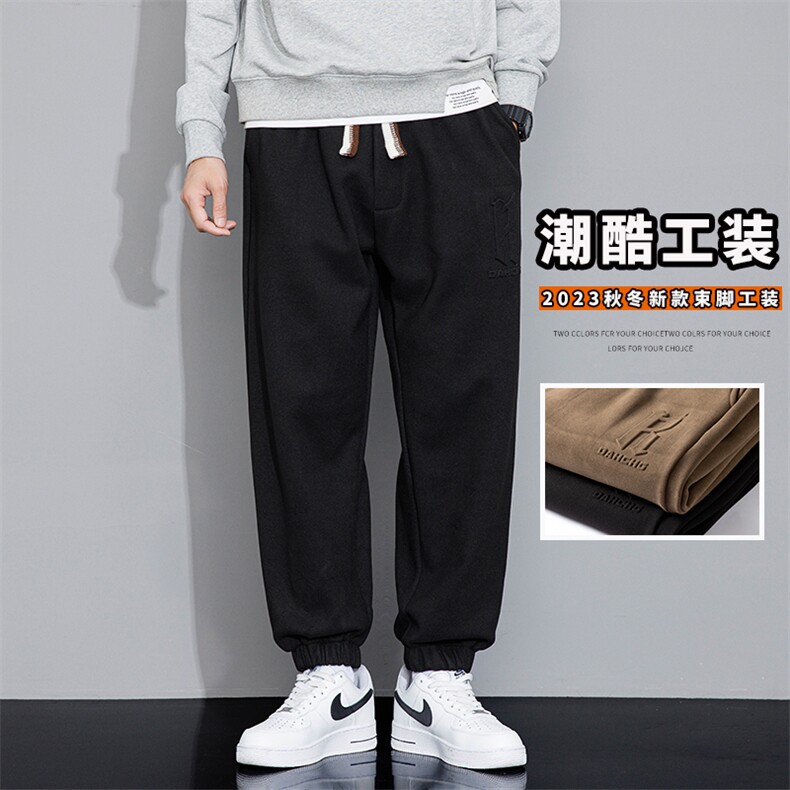 主推M-8XL秋季新款大码束脚潮流休闲卫裤109-K117-P50,男装休闲裤,星座109-1