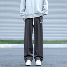 美式加绒华棉卫裤拖地休闲运动百搭-X1683特批39加绒特批49，男装休闲裤，星座718