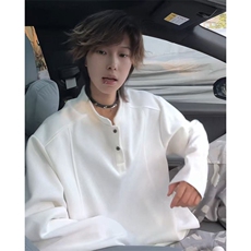 秋季美式高街cleanfit亨利领打底长袖货号C25189特P28，男装卫衣，电商A063
