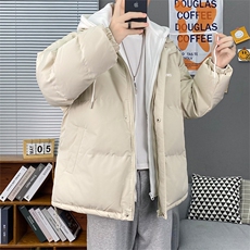 大货到仓！2022港风情侣棉衣男女假两件连帽棉服WT08，男装棉衣，星座1508-3