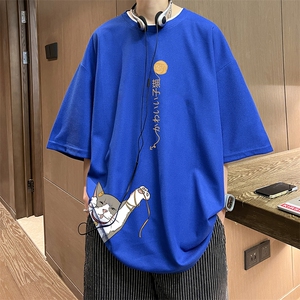 华夫格t恤男短袖男大码五分袖 酒店风 HT73013-P22图片