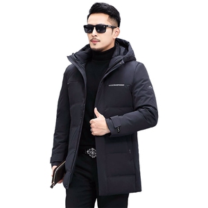冬季新款羽绒服男士连帽羽绒休闲外套中长款男大衣KCN3031-5-P315图片