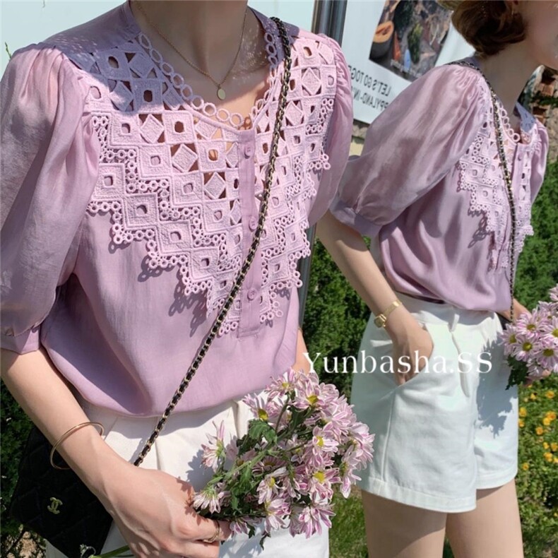 2022韵芭莎夏季新款镂空设计上衣，其它，韵芭莎
