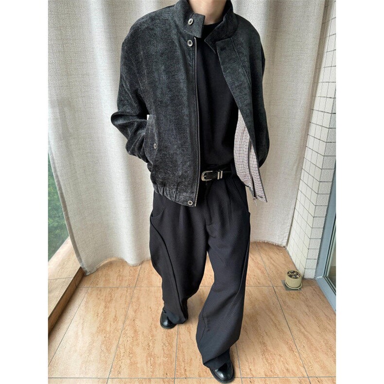 【有货】CLBJK956CC-特P85树纹肌理千鸟格内里哈灵顿夹克外套,男装夹克,星座1007（原301D）