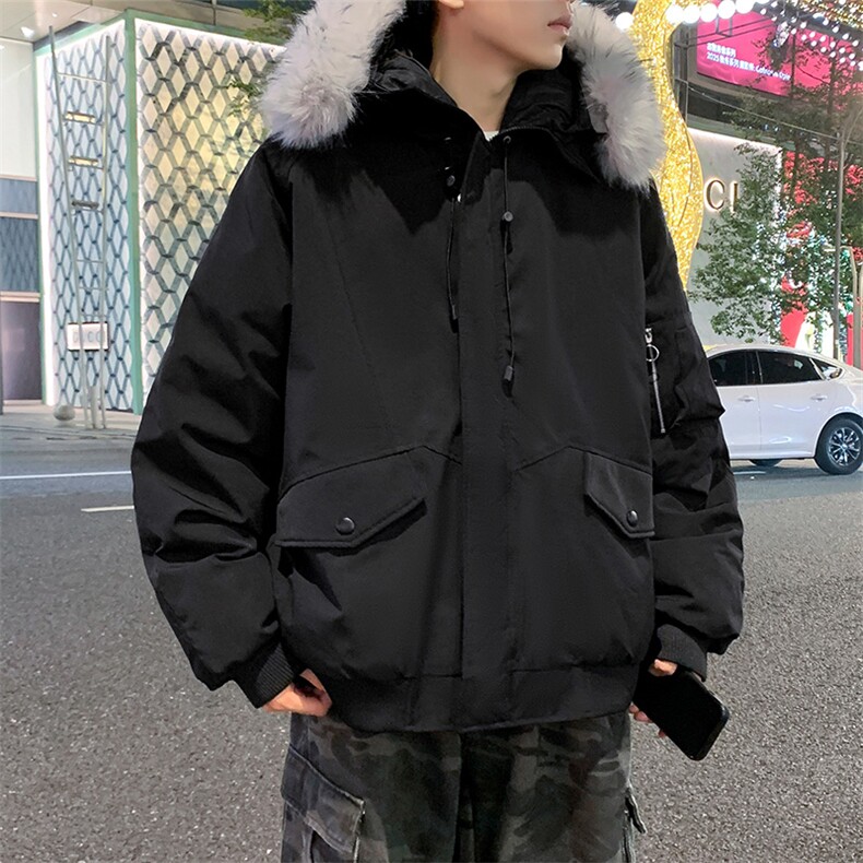 美式毛领派克棉服男冬季加厚工装棉衣情侣外套M060-P110迷彩P115,男装棉衣,星座308B-2