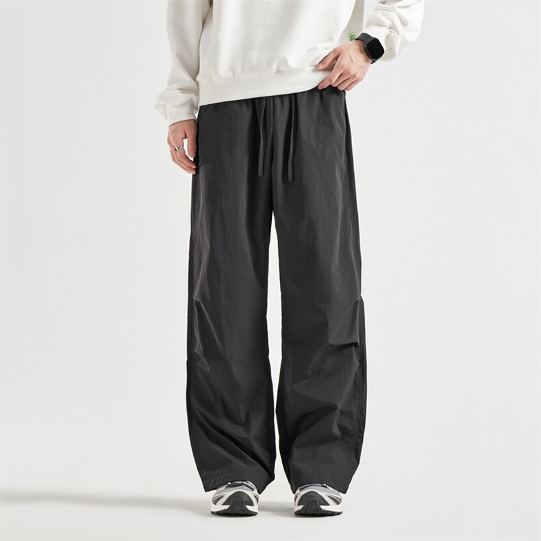 2026春装新款男休闲宽松直筒阔腿弯刀裤长裤XZ405-k3301-p50，男装休闲裤，星座405