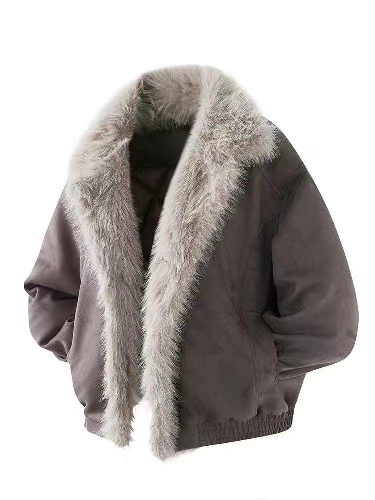 (网图)复古鹿皮绒座山雕棉服潮牌情侣百搭保暖棉服313B-PM08-P115,男装棉衣,星座313B