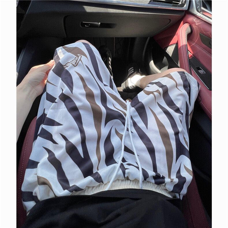 网眼短裤男夏季潮牌美式痞帅休闲裤子炸街设计感,男装牛仔裤,星座716-2