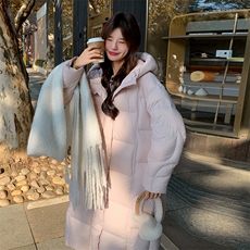 2025现货主推90绒长款羽绒服210-F6356-p415-598有帽不可拆，女装羽绒服，浙宝210（原浙宝191）