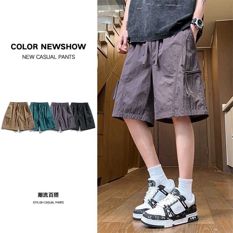 现货 夏季工装短裤男ins潮牌休闲百搭潮流痞帅五分裤D02520-P38图片