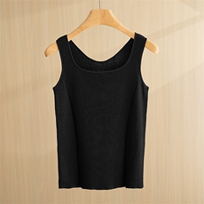 休闲纯色高级感百搭经典吊带内搭，女装背心吊带，斯尔特羊绒