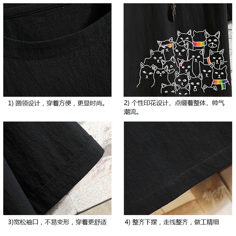 YT26151-P30亚短袖t恤男大码五分袖男宽松七分袖砖墙挂拍,男装T恤,电商A040A