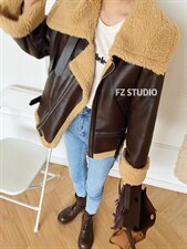 【现货】机车羊羔毛外套，其它，F/TU