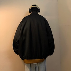 新款潮立领夹克纯色标准日系春秋文艺长袖外套W6671P60，男装夹克，星座1116-2