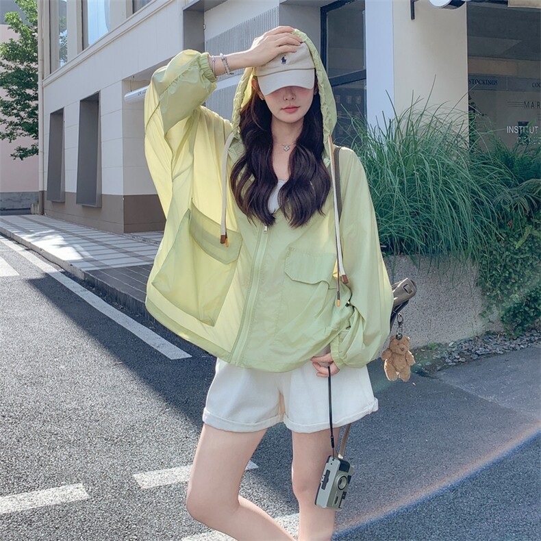 轻薄连帽防晒衣外套女夏季2025新款网红爆款减龄流行超火上衣夹克图片