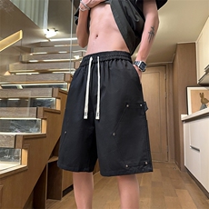 夏季港高街铆钉工装短裤直筒运动5分6分短裤DK8491-P32【特价】，男装牛仔裤，电商A007