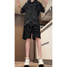 量大优新风龙纹冰丝短裤男CP51-特p33，男装牛仔裤，电商B371