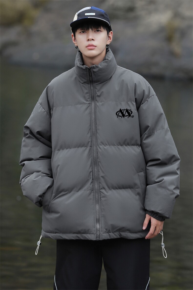 港风新款冬季时尚百搭情侣立领加厚棉服外套MY62061P85控118,男装棉衣,电商A268A