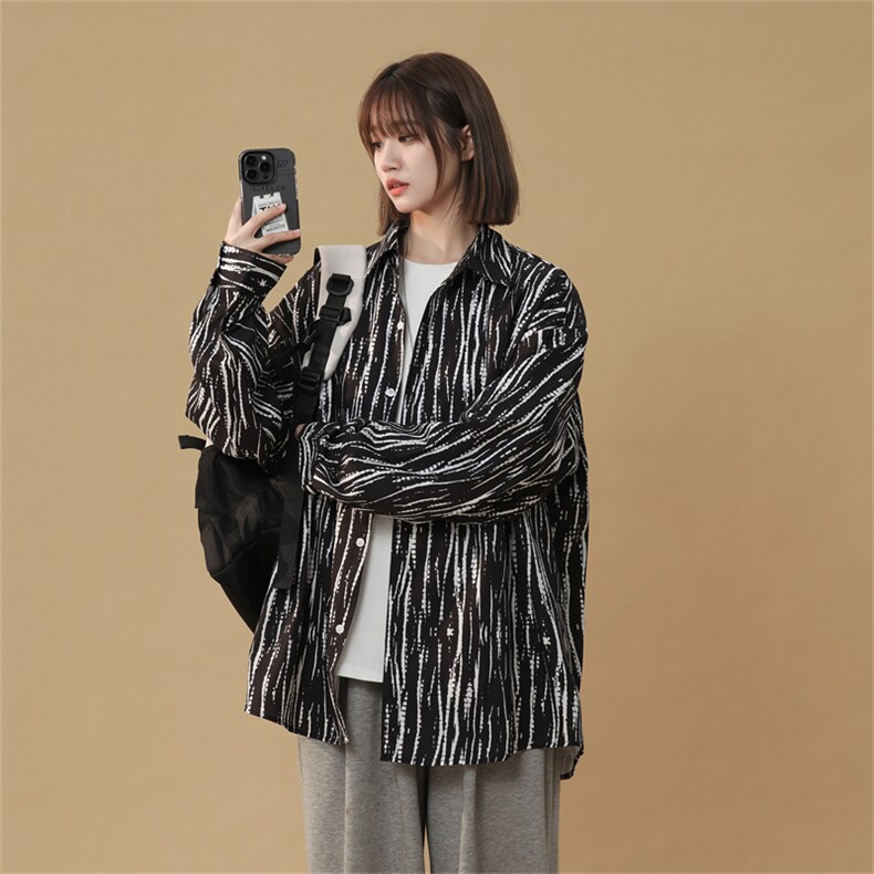 C9032/P40秋装四季款中性风长袖衬衣男衬衫宽松大码免烫抗皱上衣，女装衬衫，电商A141