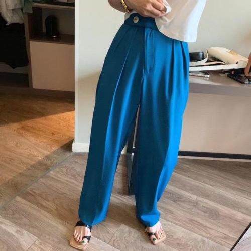 薄面料西裤，女装，TWO LAPS