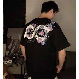 万针全刺绣解构设计260克重磅双纱纯棉高品质美式高街短袖T恤特39图片