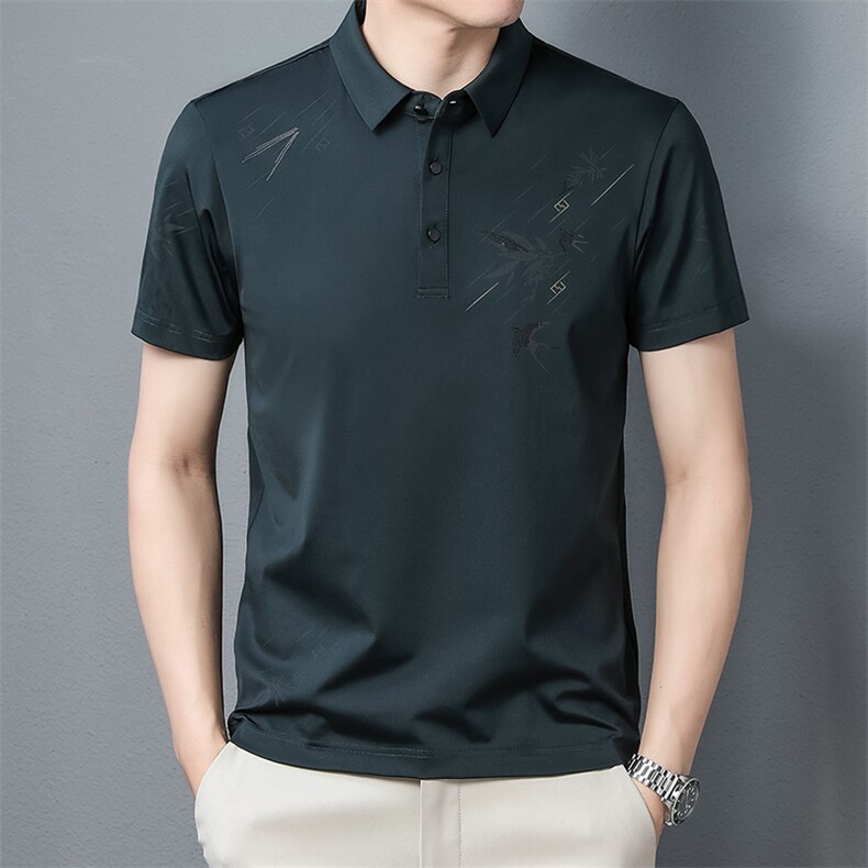 AD805钱塘2020-3夏季男翻领休闲短袖T恤精品P68,男装T恤,钱塘207-3